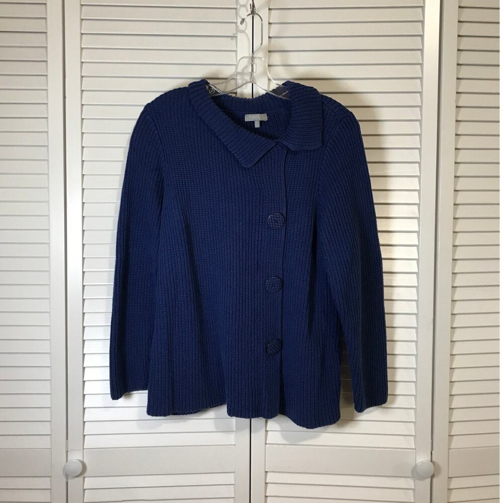 Habitat Blue High Neck Long Sleeve Pullover Sweater L